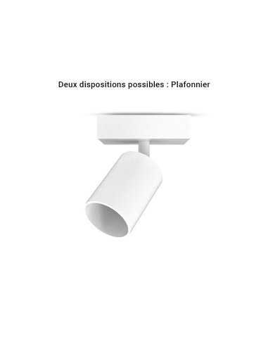 Applique orientable blanche GU10 x1