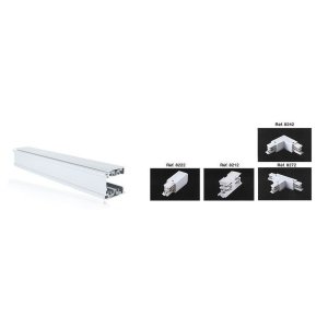 Rail Triphasé BLANC 1m