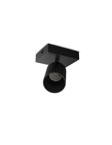 Applique orientable noire GU10 x1