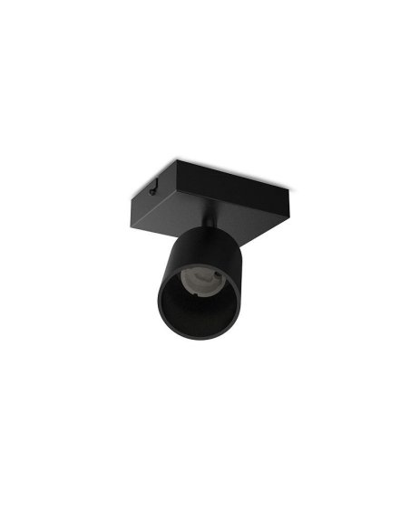 Applique orientable noire GU10 x1