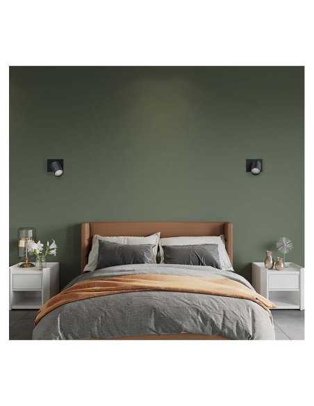 Applique orientable noire GU10 x1