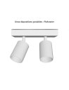 Applique orientable 2 spots blanche GU10 x2