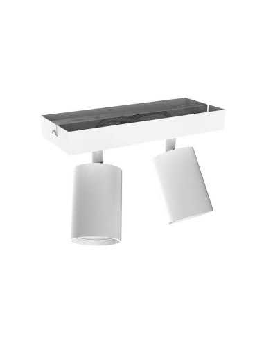 Applique orientable 2 spots blanche GU10 x2