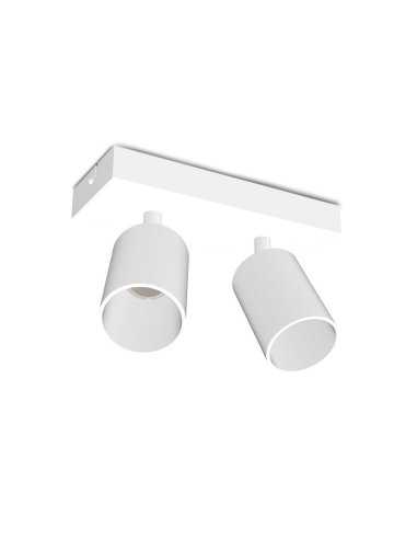 Applique orientable 2 spots blanche GU10 x2