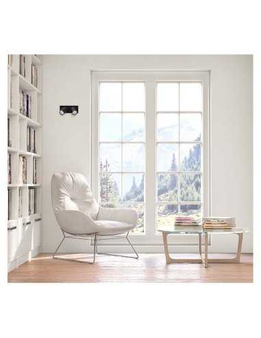 Applique orientable 2 spots noire GU10 x2