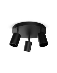 Applique orientable 3 spots noir GU10 x3