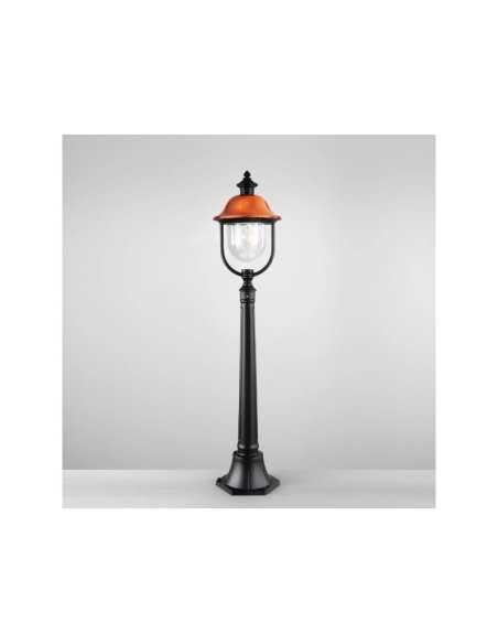 Potelet VENEZIA Alu Noir + Bronze E27 x 1 IP44 1180mm