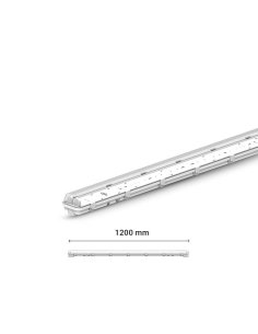Étanche pour 2 Tubes T8 1200 mm PH/Neutre même côté