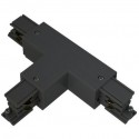 CONNECTEUR TRIPHASE FORME T NOIR DROIT CIRCUIT EXTERIEUR 230V