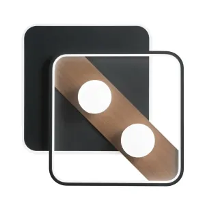 Plafonnier design LED Noir Design 40W 4540lm 3CCT 500x400mm IP20