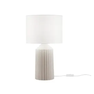 Lampe sur Table Beige E27 x 1 H: 471mm fond gris 2