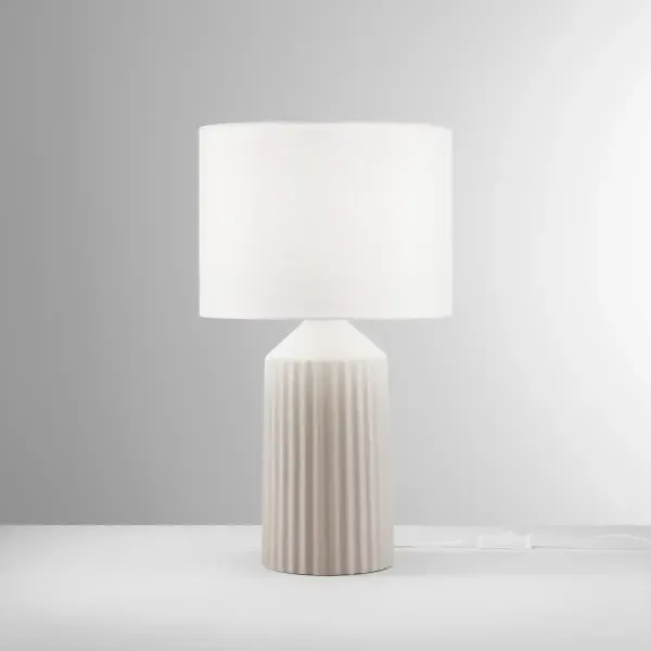 Lampe sur Table Beige E27 x 1 H: 471mm fond gris