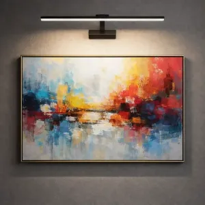 eclairage tableau Orientable Noire 12W 4000°K 600lm IP20 50cm