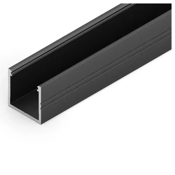 Profile LED Fin16 Aluminium Anodisé, Brut, Blanc, Noir