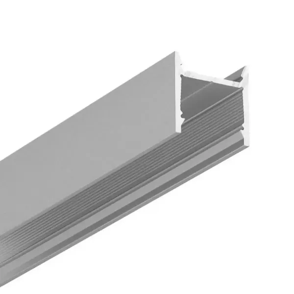 Profile LED Compact12 Aluminium Anodisé, Brut, Noir, Blanc