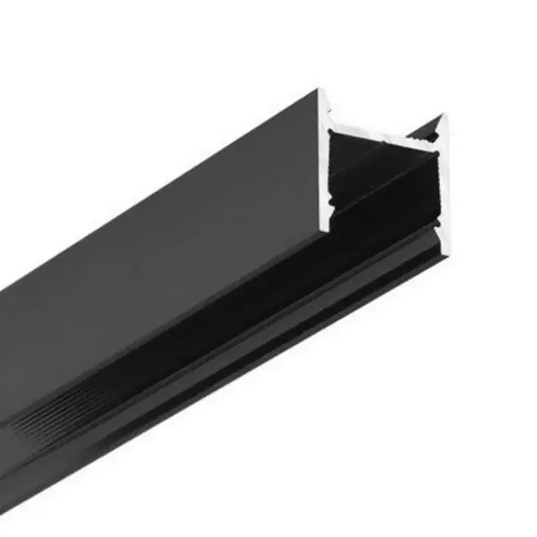 Profile LED Compact12 Aluminium Anodisé, Brut, Noir, Blanc