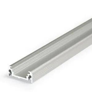 Profilé pour Bande LED Plat10 Aluminium Anodisé, Brut, Blanc, Noir