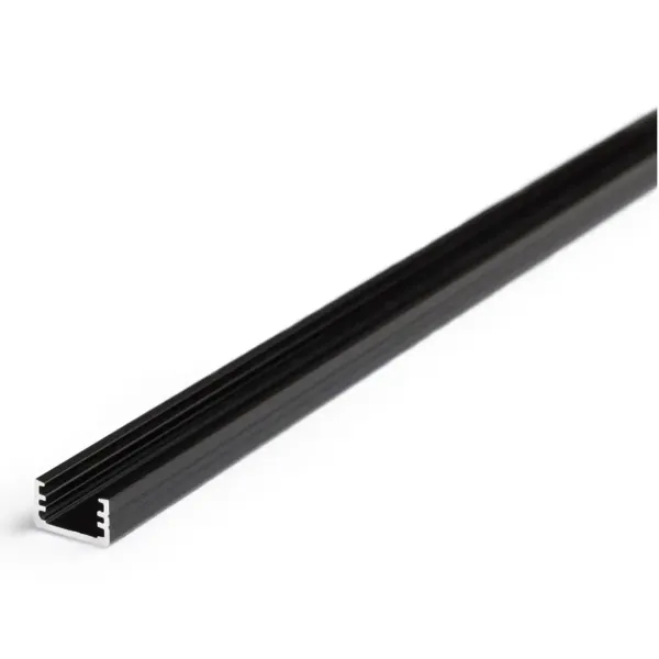 Profilé Bande LED Fin8 Alu Anodise Noir Blanc