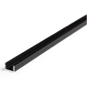 Profilé Bande LED Fin8 Alu Anodise Noir Blanc
