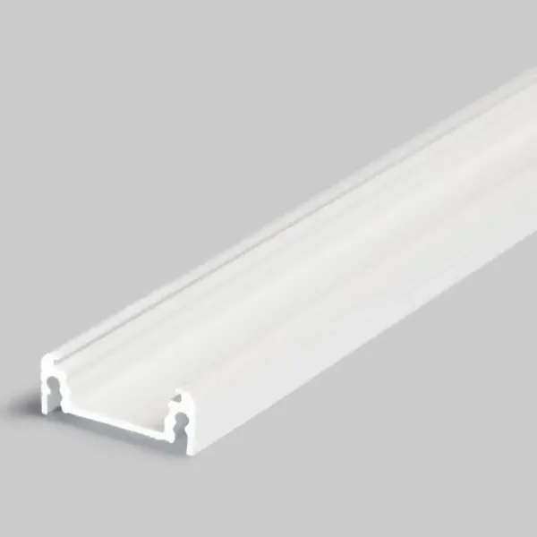 Profilé Bande LED Plat14 Aluminium Anodisé, Brut, Noir, Blanc