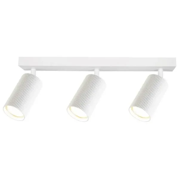 Support de Spot Orientable Blanc Strillé GU10 x3