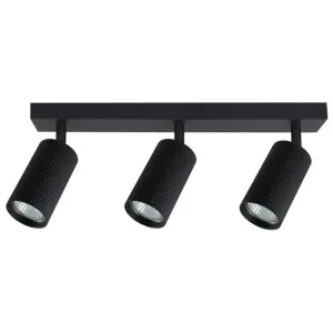 Support de Spot Orientable Noir Strillé GU10 x3