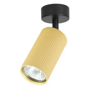 Support de Spot Orientable Noir + Or Strillé GU10 x1