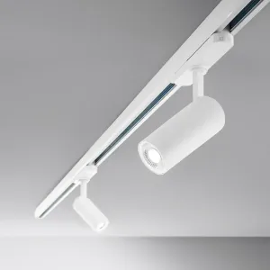 Spot LED Sur Rail Alu Blanc 30W 4800lm 3100°K Ø70 x 170mm