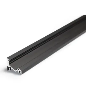 Profilé Bande LED Angle 30/60 Aluminium Anodisé, Brut, Noir, Blanc