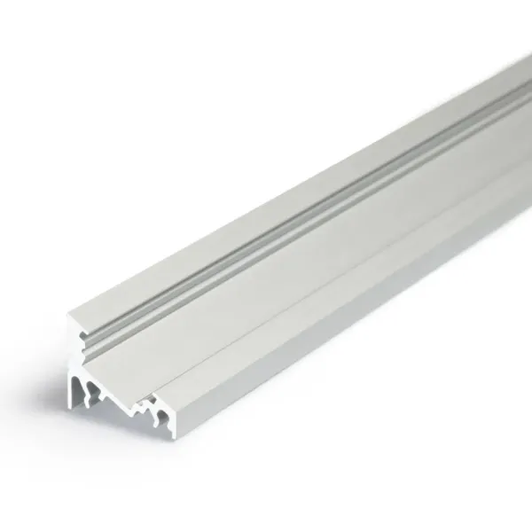 Profilé Bande LED Angle 30/60 Aluminium Anodisé, Brut, Noir, Blanc