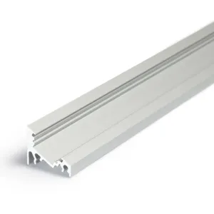 Profilé Bande LED Angle 30/60 Aluminium Anodisé, Brut, Noir, Blanc
