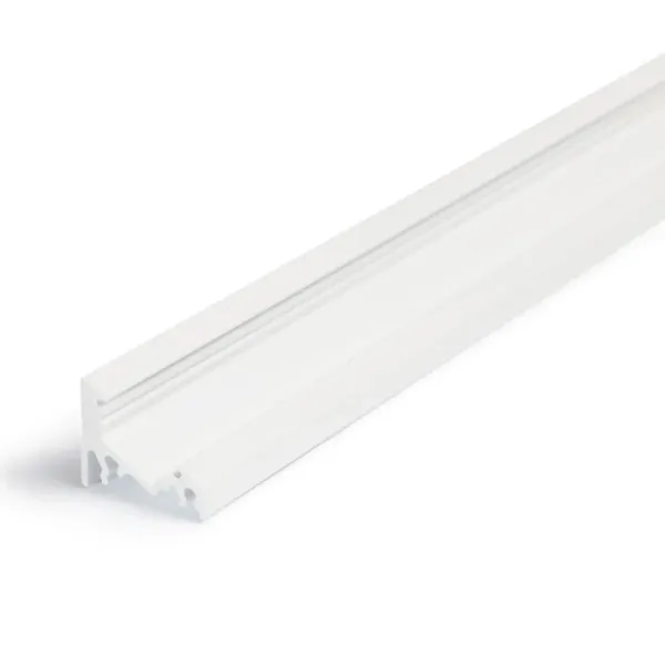 Profilé Bande LED Angle 30/60 Aluminium Anodisé, Brut, Noir, Blanc