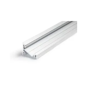 Profilé Bande LED Angle 30/60-14 Aluminium Anodisé, Brut, Noir, Blanc