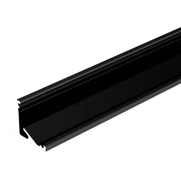Profile LED QUART-12E Aluminium Anodise, Brut, Blanc, Noir