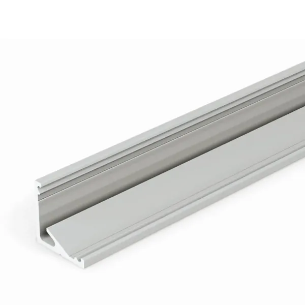 Profile LED QUART-12E Aluminium Anodise, Brut, Blanc, Noir