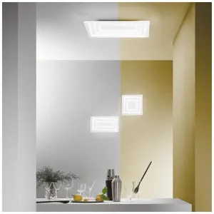 Plafonnier LED Blanc 55W 7040lm 3CCT 600x400 HYPNOTIC 2