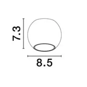 Spot Rond LED Alu 13W 1163lm 3000°K IP20 NOVALUCE NANO