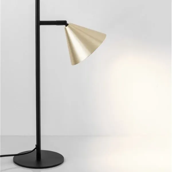 Lampe à Poser CONICO Noir et Or - Design Nova Luce