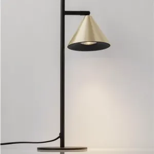 Lampe à Poser CONICO Noir et Or - Design Nova Luce 2