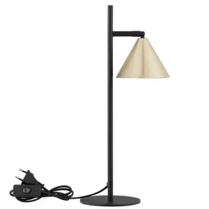 Lampe à Poser CONICO Noir et Or - Design Nova Luce