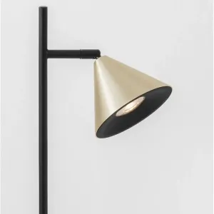 Lampe à Poser CONICO Noir et Or - Design Nova Luce