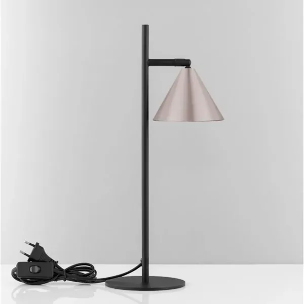 Lampe à Poser CONICO Noir et Or - Design Nova Luce
