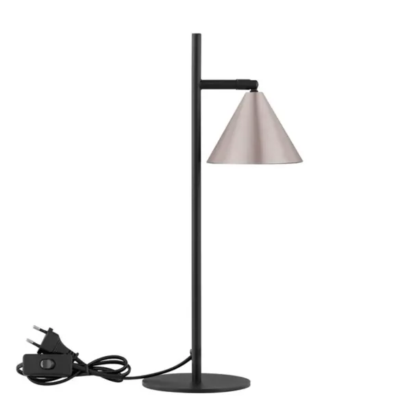 Lampe à Poser CONICO Noir et Or - Design Nova Luce