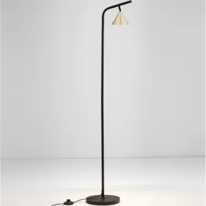 Lampadaire Design CONICO Noir et Or - Nova Luce