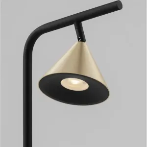Lampadaire Design CONICO Noir et Or - Nova Luce 2