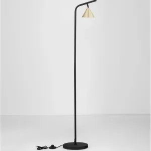 Lampadaire Design CONICO Noir et Or - Nova Luce