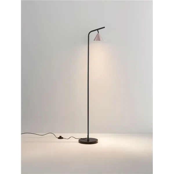 Lampadaire Design CONICO Noir et Or - Nova Luce
