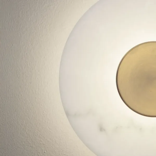 Applique Murale MARZIO en Albâtre Véritable - Nova Luce Design