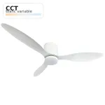 Ventilateur de Plafond LED 18W avec Télécommande - Noir ou Blanc - 3 CCT | Optonica