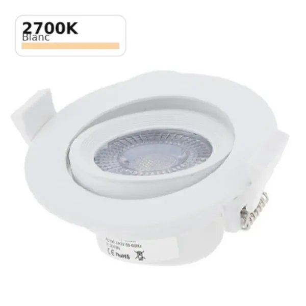LED 7 WATT SPOT ORIENTABLE PLAFOND